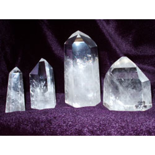 Fully Polished Standing Quartz Points 