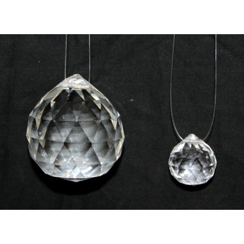 Faceted Crystal Feng Shui Hanging Small