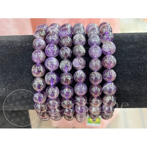 Bead Bracelet 8mm Amethyst 