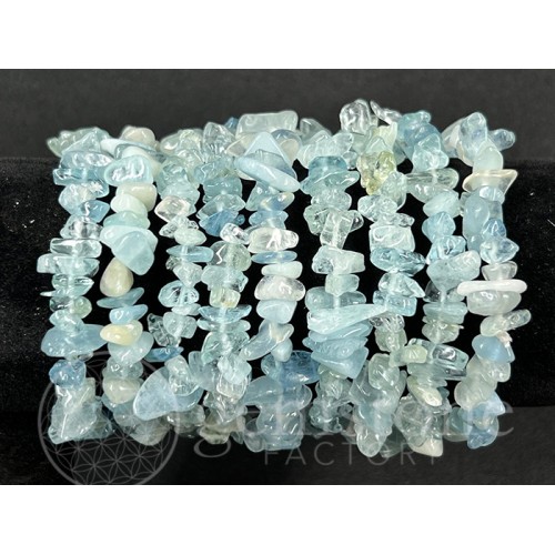 Chip Bracelet Aquamarine Premium