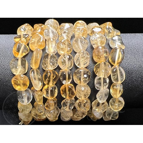 Citrine Bracelet Tumbled Bead