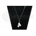 Rose Quartz 3 Stone Drop necklace