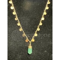Polished Point Necklace with Circles