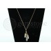Clear Quartz 3 Stone Drop necklace