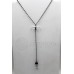 Double Terminated Point Drop Necklace