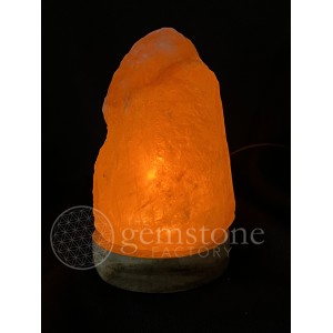 Mini Salt Lamp on Wood Base 