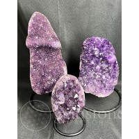 Amethyst Druzy Cluster on Stand 