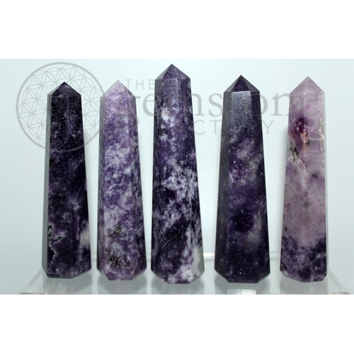 Faceted Points - Lepidolite