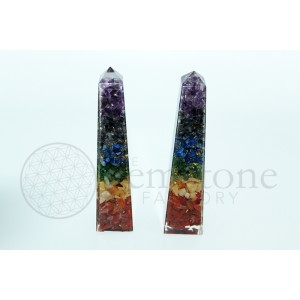 Orgonite Chakra Obelisks