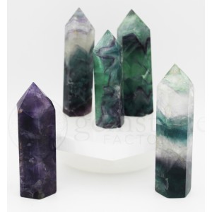 Faceted Points - Fluorite (Piece)