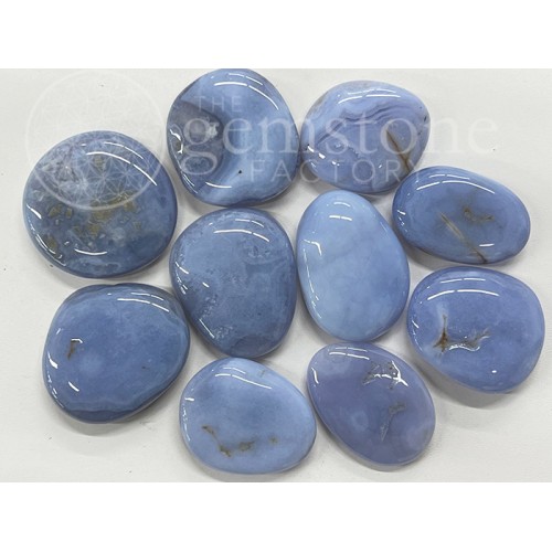 Smooth Stones: Blue Lace Agate