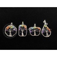 Chakra Tree of Life Pendant Set