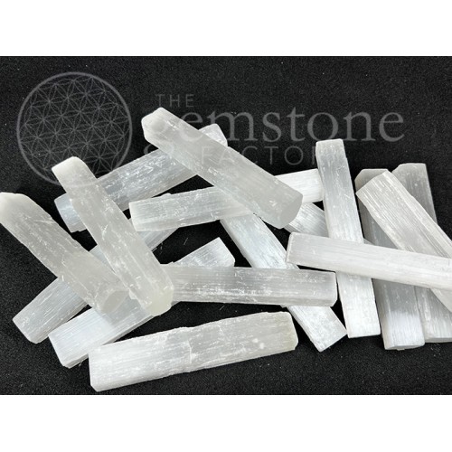 Selenite Premium Quality Cut Sticks 10cm(4")