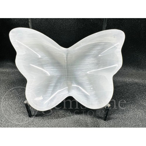 Selenite Bowl Butterfly 10cm (4") Selenite Bowl Butterfly 10cm (4")