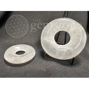 Selenite Round Stands with Hole 5cm