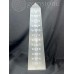 Selenite Obelisk Lamp Engraved  (30cm)