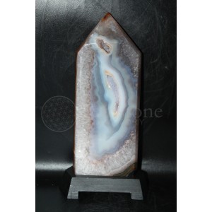 Agate Point on Wooden Base #63
