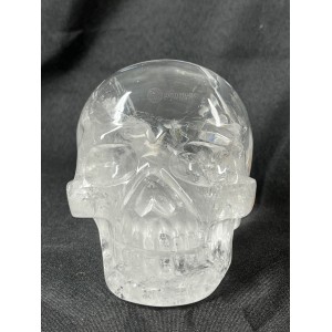 Clear Quartz Skull Carving Premium #54
