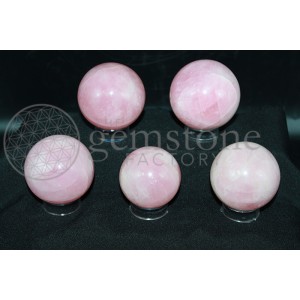 Rose Quartz Spheres 5pc set