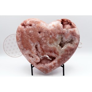 Pink Amethyst Heart #90