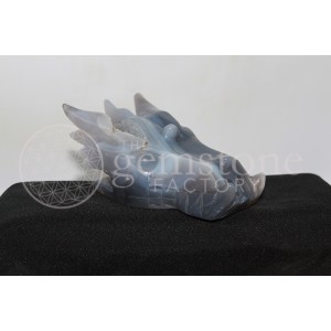 Druzy Agate Dragon Head #2