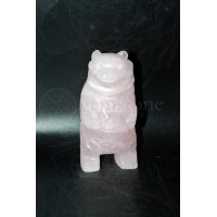 Rose Quartz Bear #17