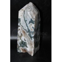 Moss Agate Obelisk #79