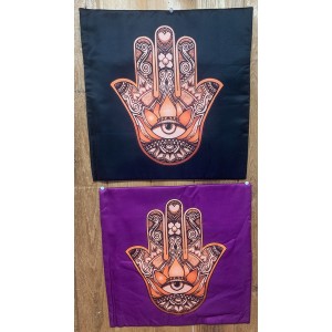 Decorative Throw Cover-Hamsa Hand