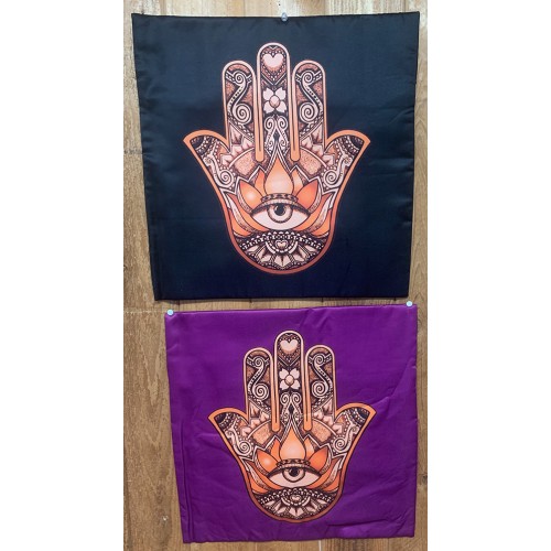 Decorative Throw Cover-Hamsa Hand